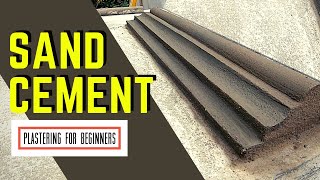 Sand Cement Mouldings Plastering For Beginners [upl. by Atneciv46]