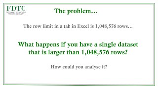 Bypassing the Excel row limit using PowerQuery [upl. by Gnuy665]