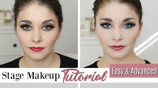 Stage Makeup Tutorial  Easy AND Advanced Looks for Everyone  Kathryn Morgan [upl. by Leamhsi]