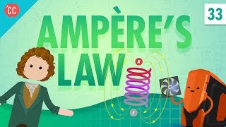 Ampères Law Crash Course Physics 33 [upl. by Suivatna]