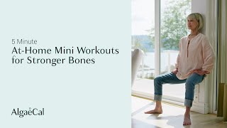 15 AtHome Mini Workouts for Stronger Bones  Bone Strength Exercises [upl. by Eniawtna]