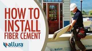 How To Install Fiber Cement Siding  Allura USA [upl. by Thunell165]