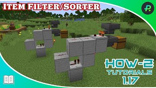 Item FilterSorter build tutorial  Tutorial  Minecraft Java [upl. by Oiraved]