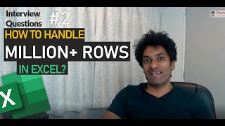 How to handle more than million rows in Excel  Interview Question 02 [upl. by Tolley297]