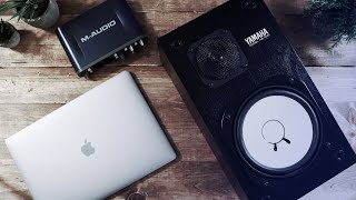 Studio Monitors  How to Connect Passive Speakers to Your Audio Interface [upl. by Nonohcle]