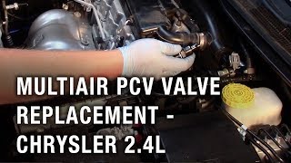 Multiair PCV Valve Replacement  Chrysler 24L [upl. by Attayek925]