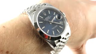 Rolex Datejust 41 BLUE DIALJUBILEE 126300 Luxury Watch Review [upl. by Marten]