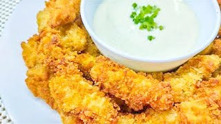 FISH FILLET WITH GARLIC WHITE SAUCE CREAM DORY BREADED FILLET [upl. by Ainahs600]