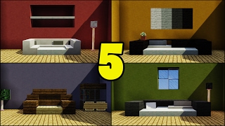 Top 5 CouchSofa Designs in Minecraft [upl. by Sloane]