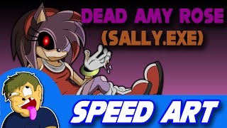 Speed Art Dead Amy Rose From Sallyexe [upl. by Htilil77]