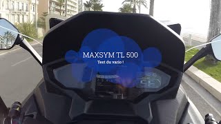 SYM MAXSYM TL 500  Test du vario sport Malossi ou Polini [upl. by Iraam726]