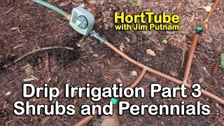 How to Install Drip Irrigation  Part 3 Shrubs and Perennials [upl. by Oicnaneb]