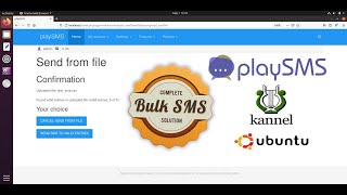 How to send bulk SMS from playSMS web panel using Kannel sms gateway [upl. by Leoy960]