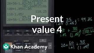 Present Value 4 and discounted cash flow  Finance amp Capital Markets  Khan Academy [upl. by Iznekcam166]