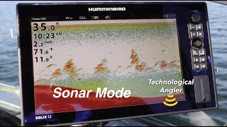 Humminbird SOLIX  Sonar Mode  The Technological Angler [upl. by Emlynn]