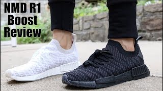 Adidas NMD R1 STLT Unboxing amp Review  Adidas Weird Sizing [upl. by Aissenav188]