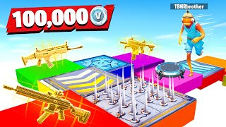 LOOT or DEATH 100k VBucks Challenge vs My Little Brother [upl. by Natanoj]