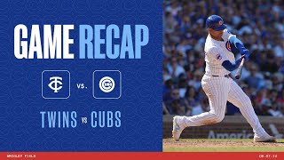 Game Highlights Cubs Win Series vs Minnesota  8724 [upl. by Ransom]