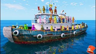 ANIMATRONICS LOST AT SEA GTA 5 Mods FNAF RedHatter [upl. by Amethyst]