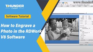 How to Engrave a Photo in the RDWorks V8 Software [upl. by Nona409]