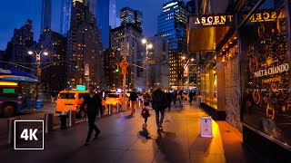 Relaxing Night Walk in NEW YORK CITY 🗽 8th Avenue MANHATTAN Tour NYC [upl. by Cyril]