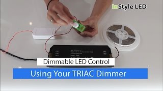 How to set up  use your LED strip light TRIAC Transformer amp Dimmer [upl. by Tergram]