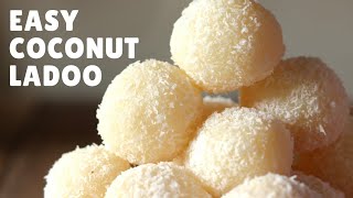 Nariyal Ladoo Recipe  Coconut Ladoos  नारियल के लड्डू [upl. by Marcus]