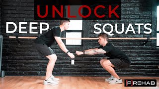 The Secret To Deep Squats Unlock Your Tibia amp Ankle Mobility [upl. by Soinski]