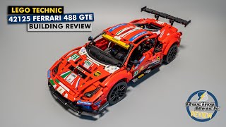 LEGO Technic 42125 Ferrari 488 GTE detailed building review  really a 18 set [upl. by Oskar]