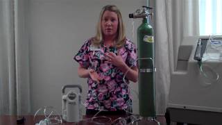 Oxygen Tanks Demonstration for Pulmonary Patients  Springfield Clinic Pulmonary [upl. by Leeann]