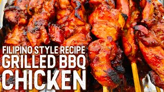 GRILLED BBQ CHICKEN  FilipinoStyle Recipe  Hon and Hon Kitchen [upl. by Repmek]