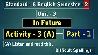 Std 6 English Sem 2 Unit 1 Activity 3 [upl. by Nosnarb]