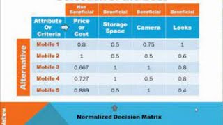 Multi Criteria Decision Analysis [upl. by Edlitam]