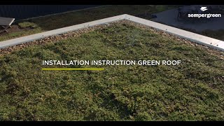 Installation instruction Sempergreen green roof [upl. by Ravi751]