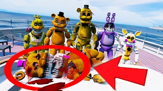 WHO KILLED NIGHTMARE FREDBEAR ANIMATRONICS YACHT MURDER MYSTERY GTA 5 Mods FNAF Funny Moments [upl. by Ordnassela]