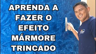 COMO FAZER MARMORATO  EFEITO MARMORE TRINCADO Na Cor Navios ao Mar marmorato efeito [upl. by Iz]