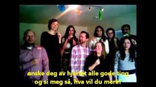 Hurra for deg  Norwegian Birthday Song [upl. by Esiralc]