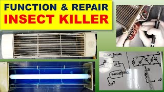 214 How to Repair INSECT KILLER  BUG KILLER  ELECTRONIC BUG ZAPPER [upl. by Yatnod]