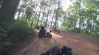 Go kart Racing in the woods [upl. by Ailito]