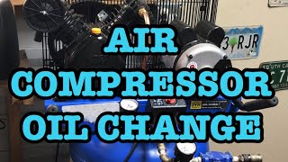 Changing Oil In an Air Compressor [upl. by Zebapda]