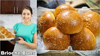 Brioche Burger Buns Homemade [upl. by Sapers765]