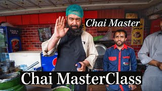 Pakistani CHAIWALA Teaches Me How to Make CHAI  MasterClass [upl. by Ainit]