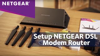 How To Install a NETGEAR DSL Modem Router [upl. by Yboj]