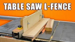 Table Saw LFence  DIY Table Saw Jig [upl. by Marigold]