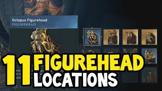 Assassins Creed Odyssey  All FIGUREHEAD Locations Walkthrough [upl. by Longwood532]