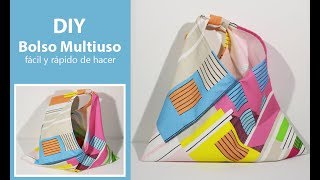 DIY  Bolso fácil y rápido de hacer  Bolso origami [upl. by Htiel707]