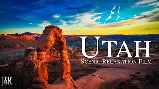 Utah 4K Scenic Relaxation Film  Arches National Park  Zion National Park  BryceCanyon Utah4K [upl. by Cormac]