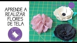 Aprende a realizar flores de tela [upl. by Xilef923]