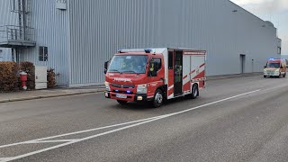 BMW Werkfeuerwehr Regensburg Einsatzfahrt im Werksgelände [upl. by Yrrej]