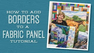 How to Add Borders to a Quilt Panel [upl. by Adnuhsor]